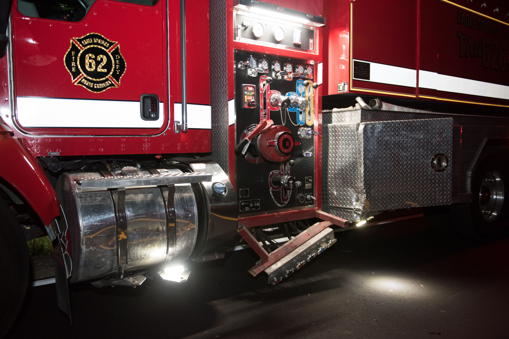Eagle Springs Fire Tanker Struck in Hit-and-Run